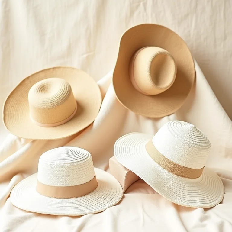 Chapéus de sol feitos de diferentes materiais