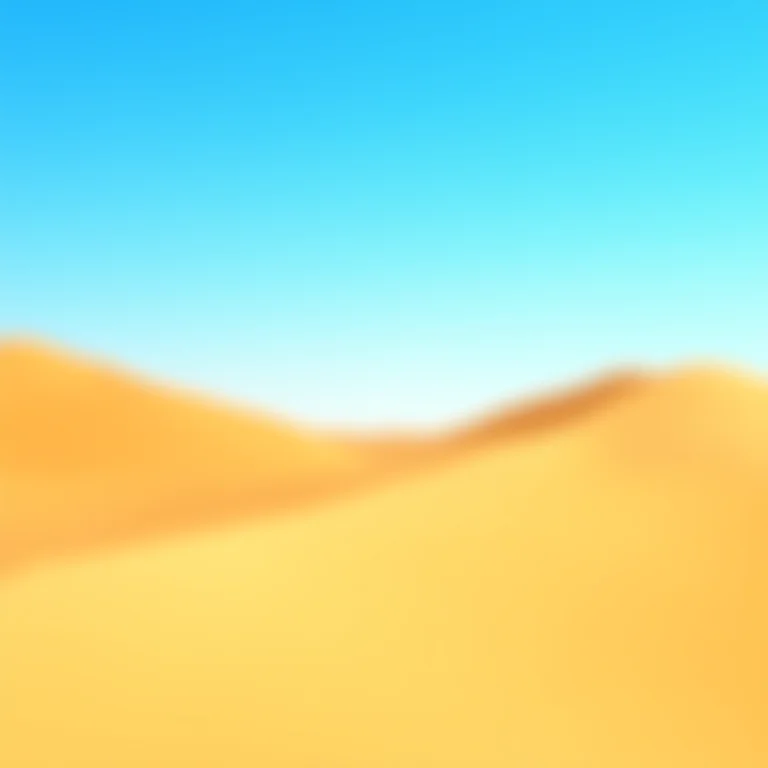 Dunas douradas do Jalapão sob um céu azul vibrante