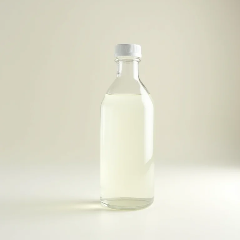 Garrafa de vinagre branco, o aliado na limpeza do box