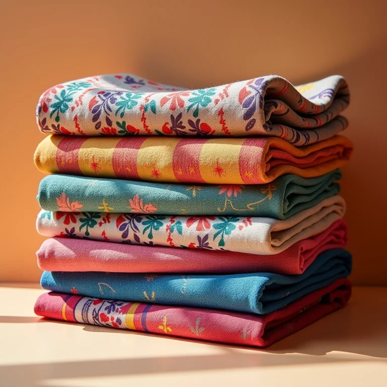 Tecidos estampados vibrantes da Círculo S/A.