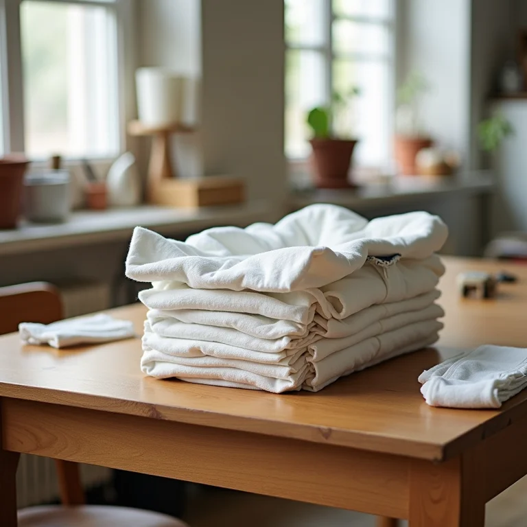 Trocador de fraldas portátil feito com retalhos reaproveitados