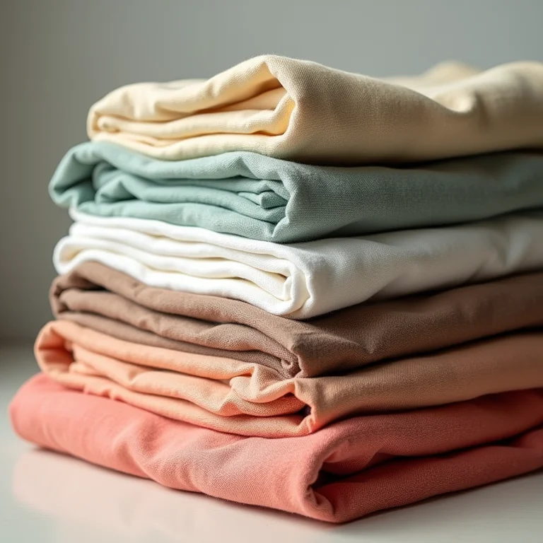 Variedade de tecidos coloridos e texturizados.