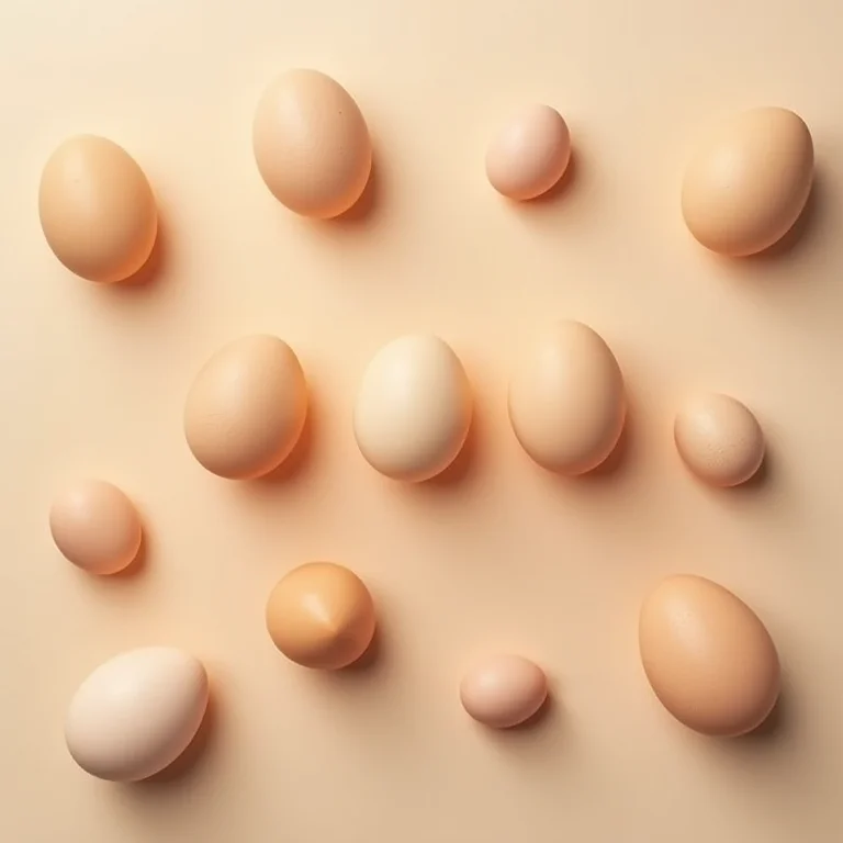 Vários pequenos óvulos representando embriões