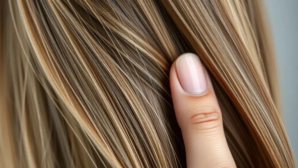 Cabelo danificado com química e pontas duplas versus cabelo saudável e brilhante