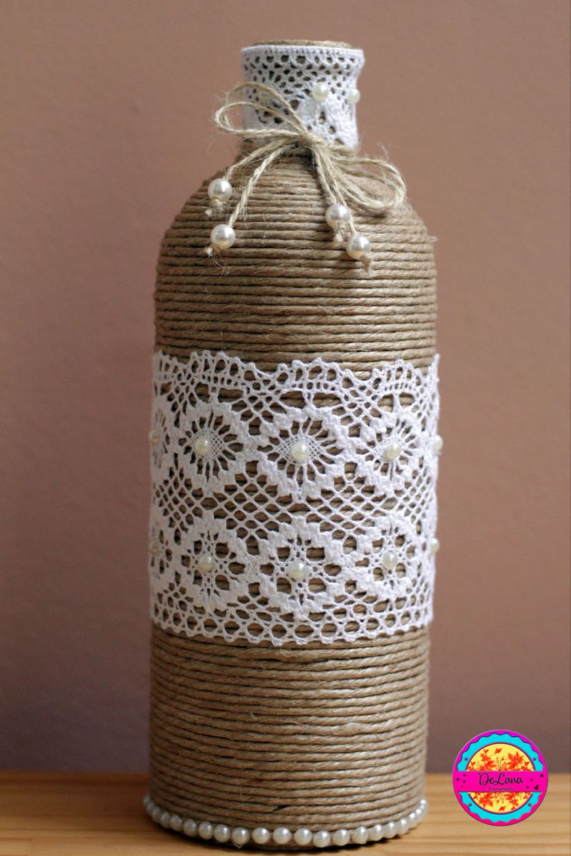 Decoração De Garrafas De Vidro