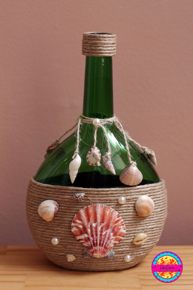 Decoração De Garrafas De Vidro