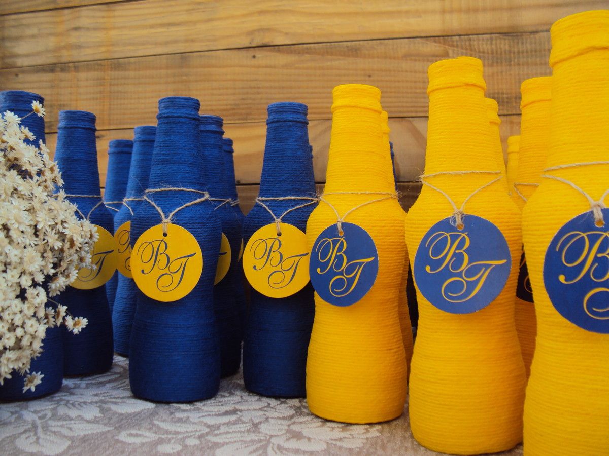 Decoração De Garrafas De Vidro