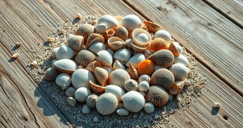 artesanato com conchas do mar