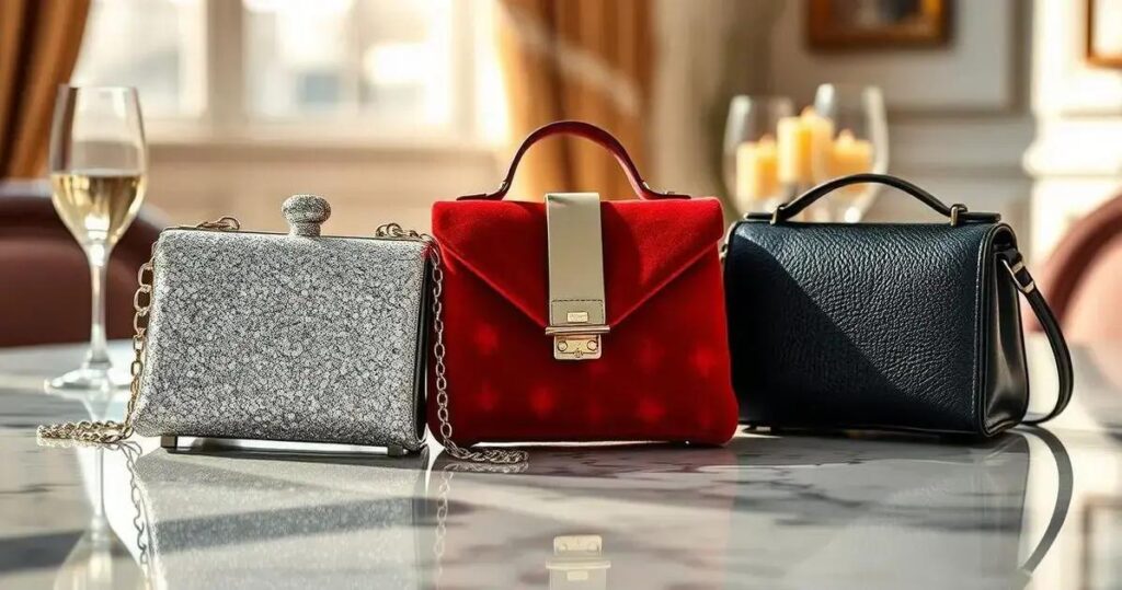 bolsas pequenas para festa que cabem celular e documento