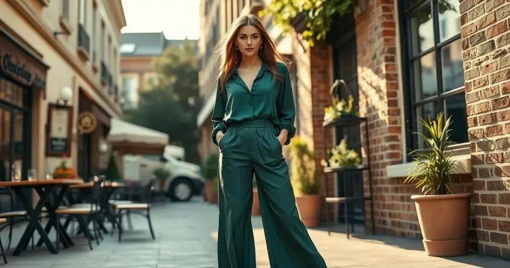 calça pantalona combina com que tipo de blusa