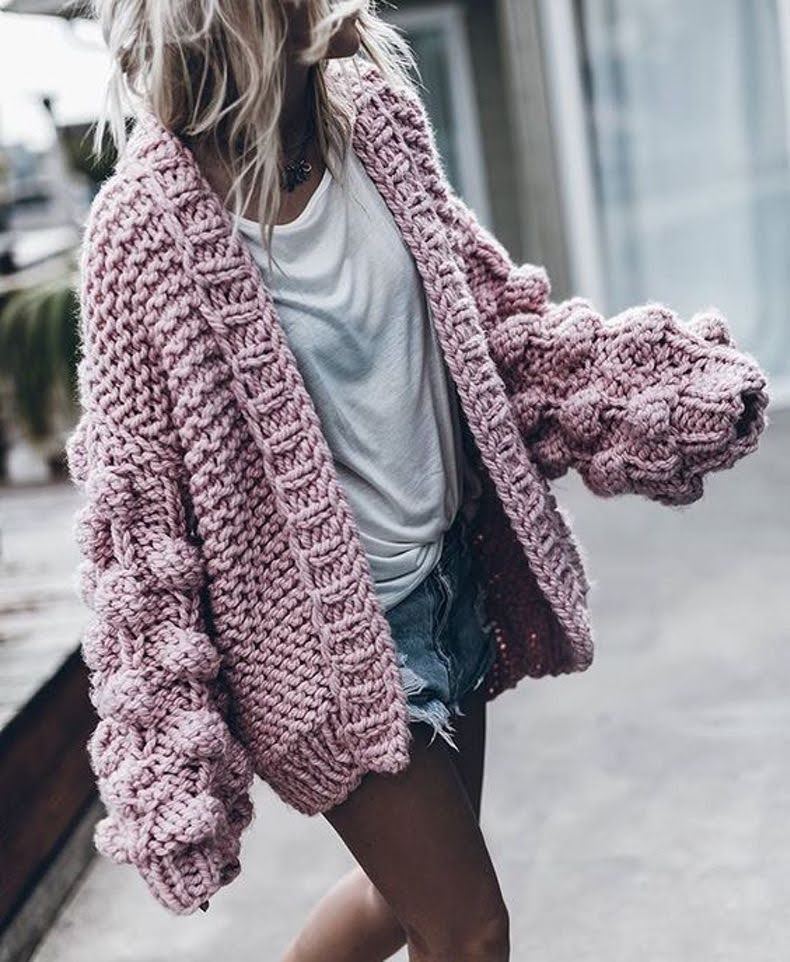 Casaco De Tricô Feminino