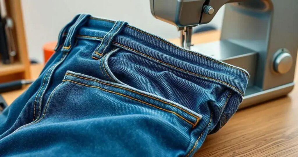 como fazer barra original de calça jeans a mão