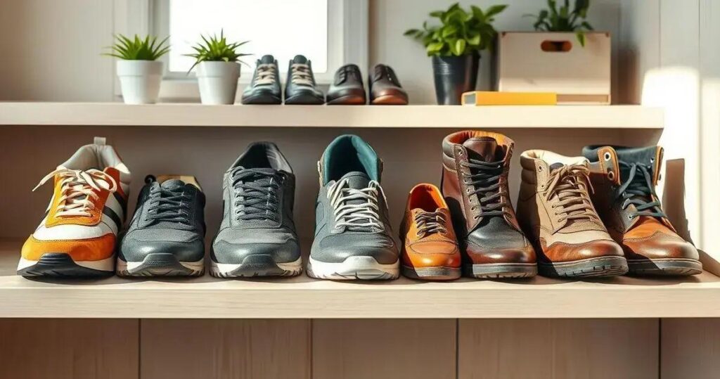 como guardar sapatos corretamente