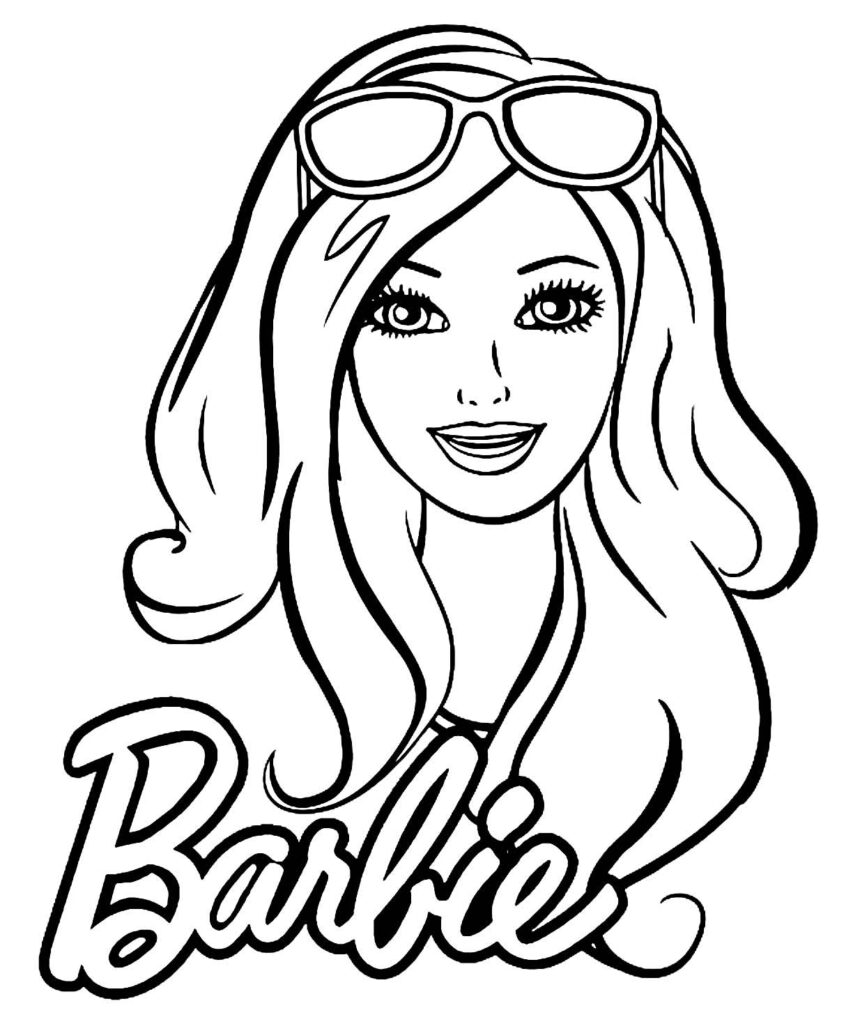 Desenho da Barbie para Colorir