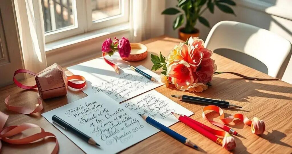lettering para convites