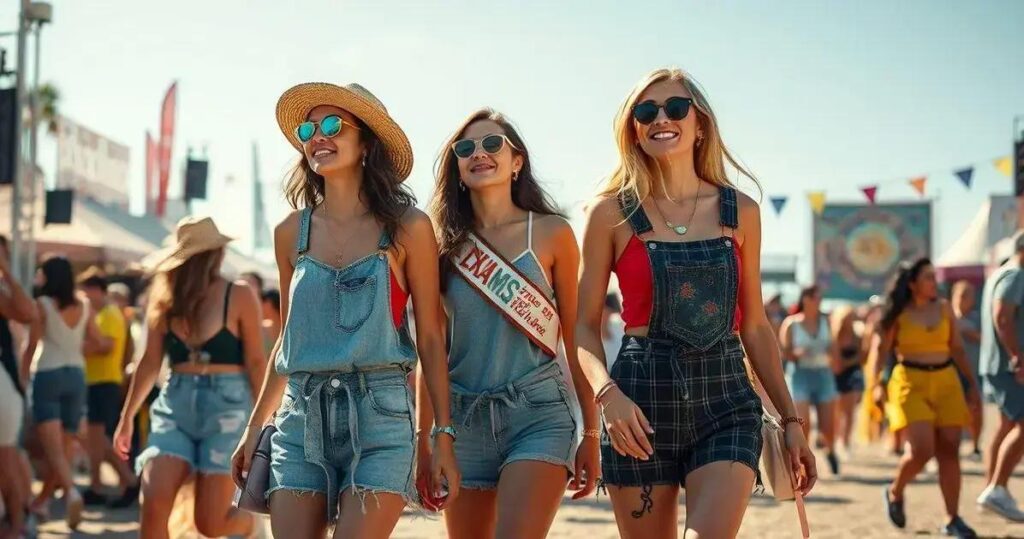 look para festival de música eletrônica feminino dia