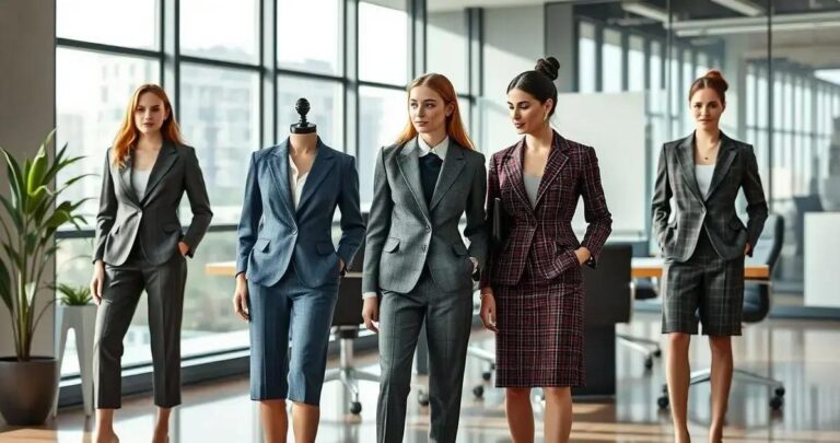 looks com saia para trabalhar