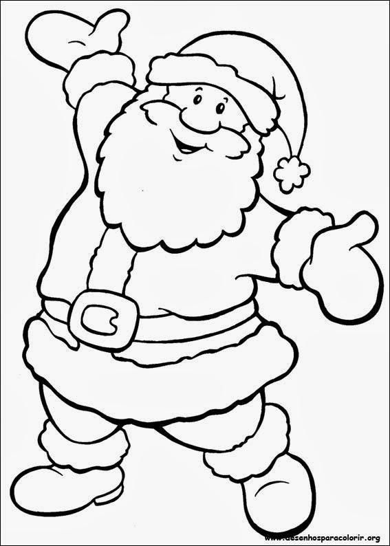 Papai Noel para Colorir