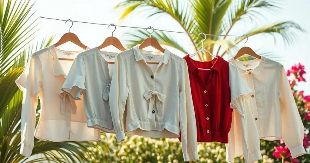 tipos de blusas femininas