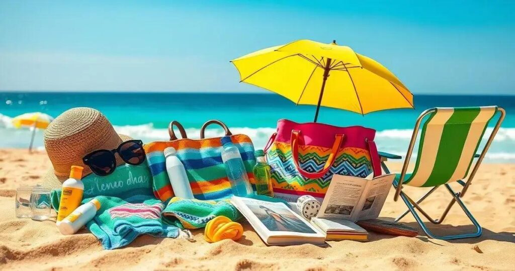 acessórios indispensáveis para um dia de sol na praia