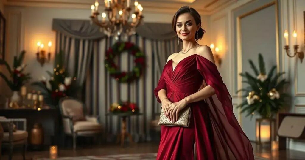 acessórios para vestido de festa marsala