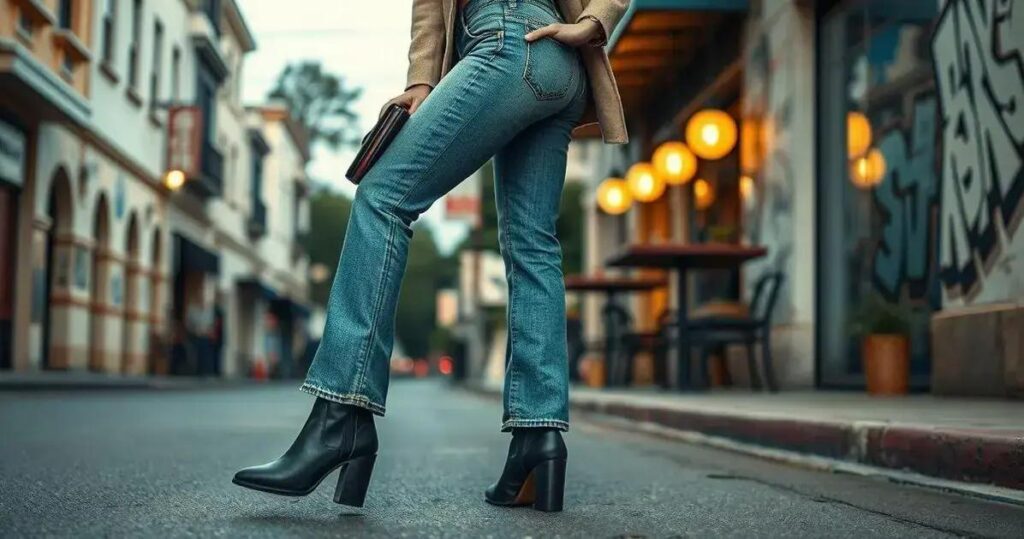 bota de cano curto como usar com calça jeans