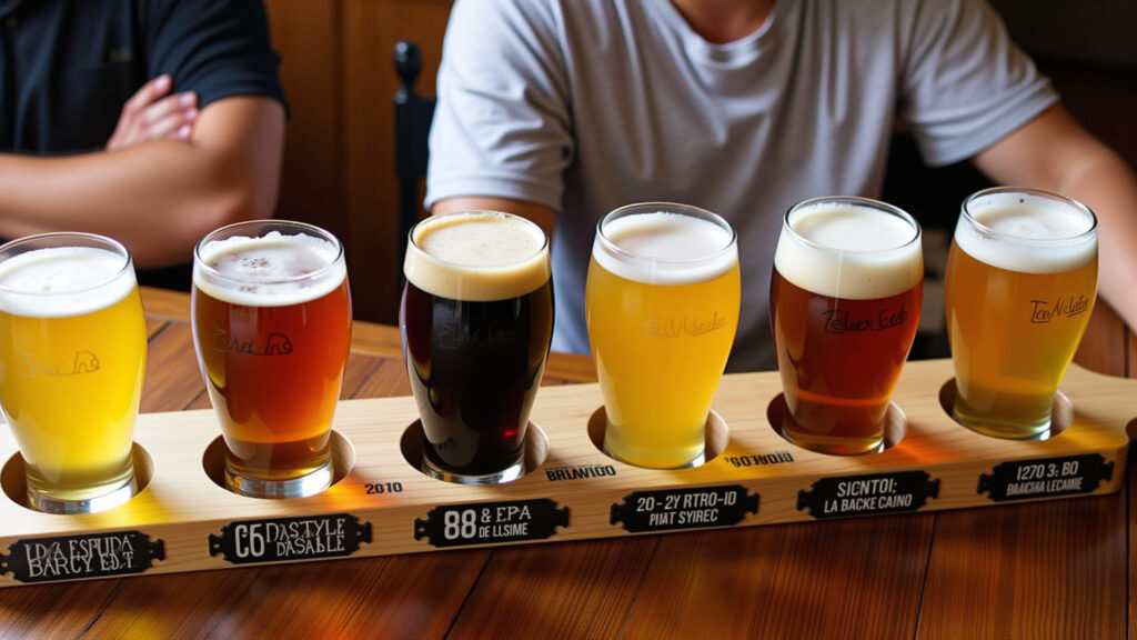 Brewdog Bar, Pinheiros, craft beer selection, tasting, friends, relaxed, Brazilian style, 8K, Ampla seleção de cervejas artesanais no Brewdog Bar, Pinheiros.