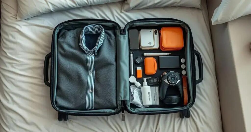 como fazer malas de viagem eficientes