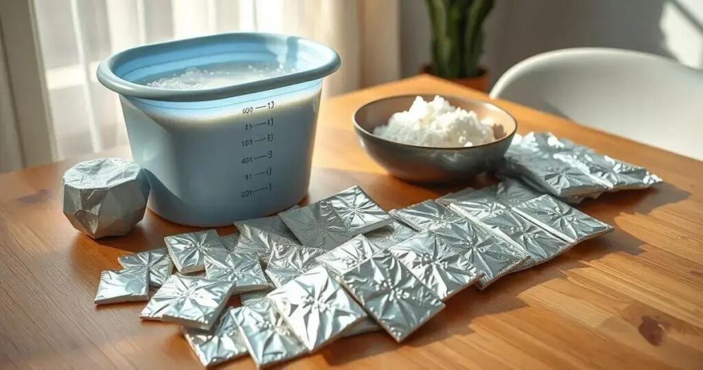 como limpar corrente de prata com bicarbonato e papel alumínio