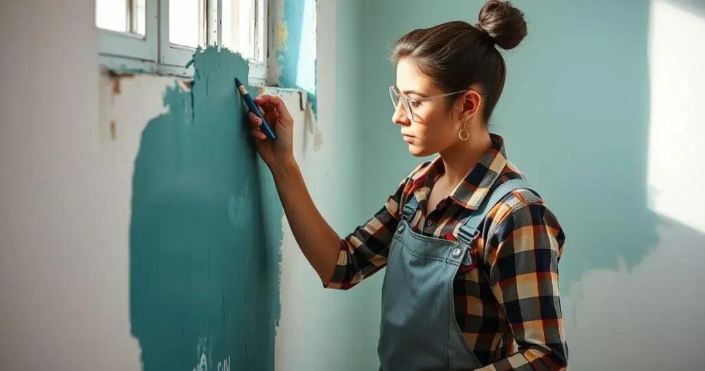 como pintar parede sozinha