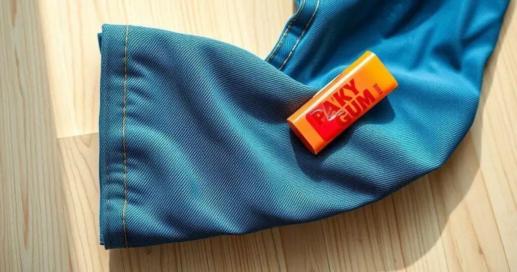 como tirar chiclete de calça jeans sem estragar