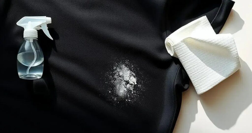 como tirar mancha de desodorante de roupa escura na hora
