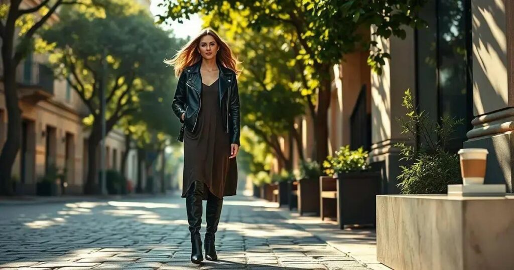 como usar botas over the knee com elegância