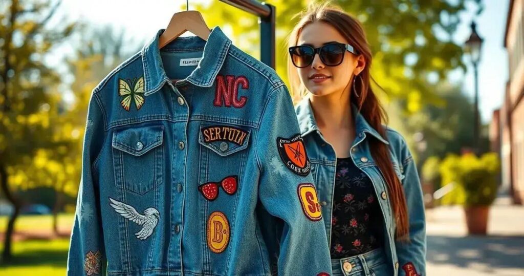 customização de jaqueta jeans