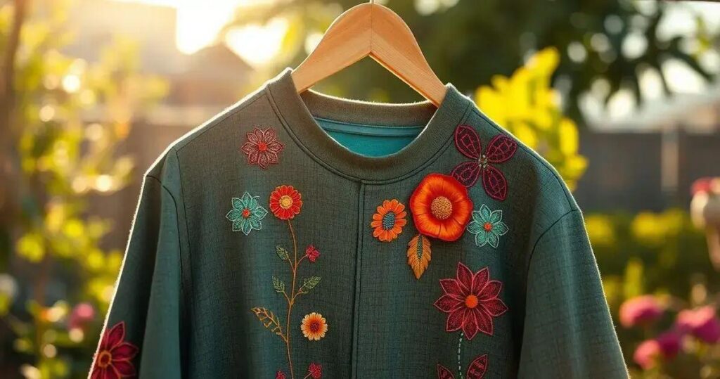 customização de roupas com artesanato