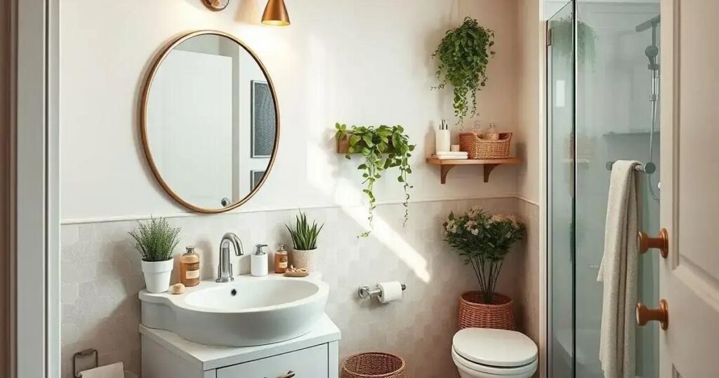 decoração de banheiro pequeno