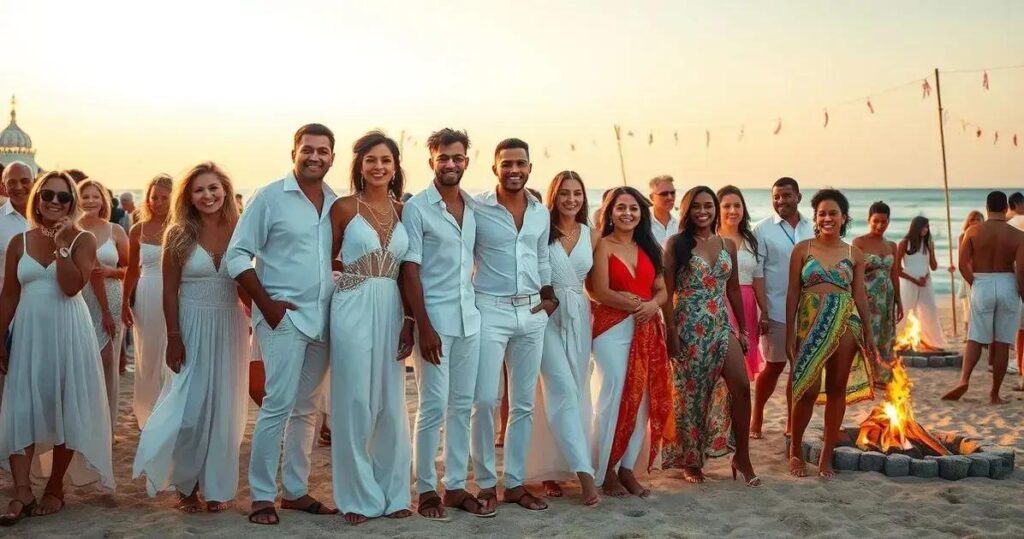 looks para réveillon na praia