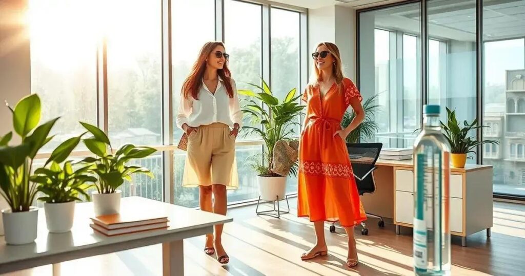 looks para trabalhar no verão escritório