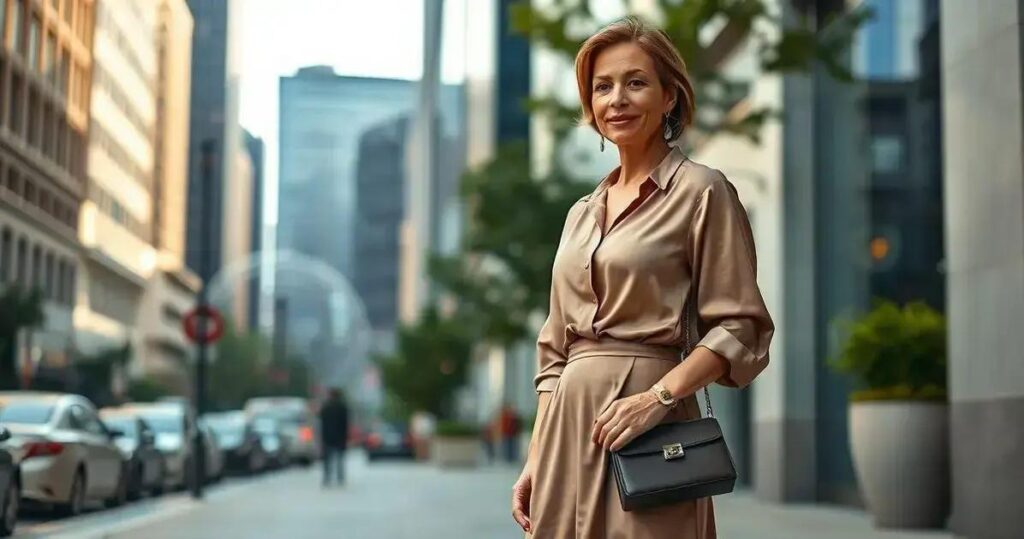 moda para mulheres de 40 anos modernas e discretas