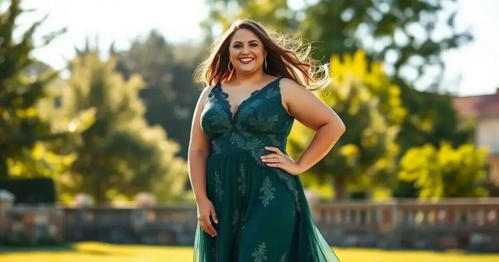 moda plus size elegante para festa
