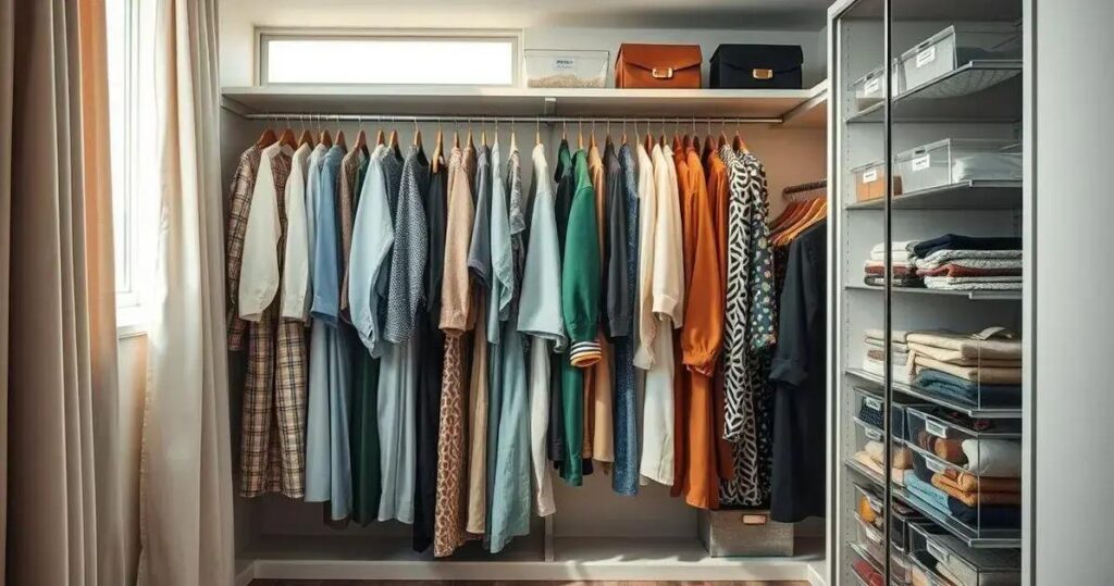 organizar o guarda roupa