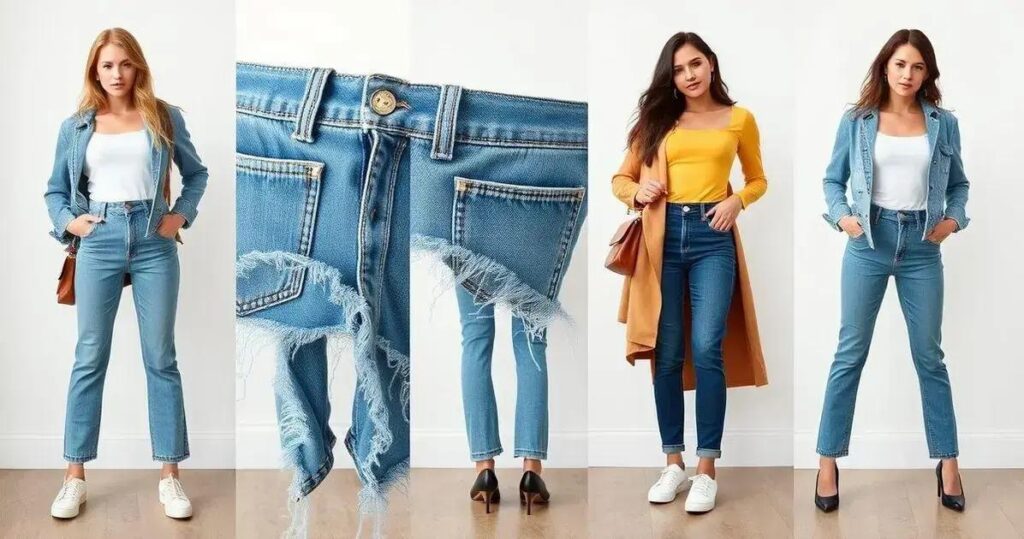saia jeans como usar