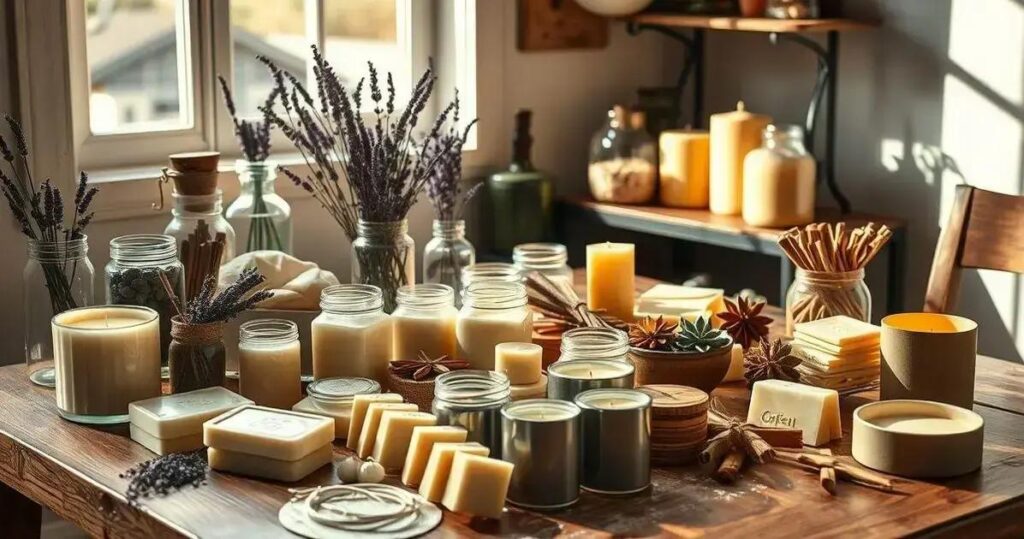 velas aromáticas artesanais