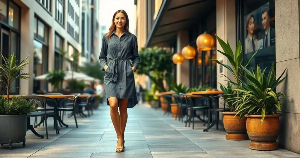 vestido chemise como usar