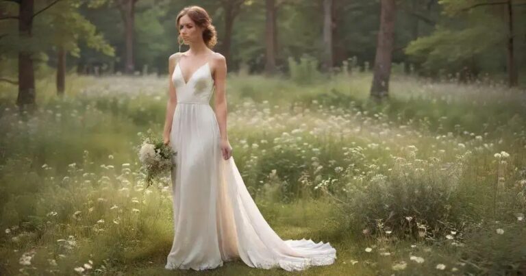 vestido de noiva simples e elegante