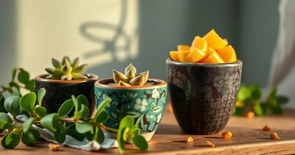 artesanato com potes de sorvete