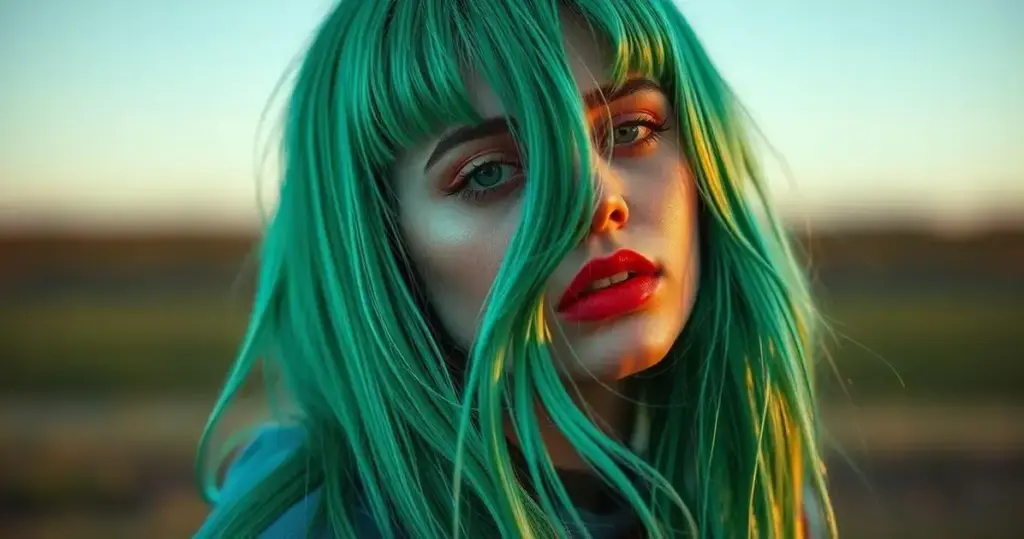 cabelos de billie eilish