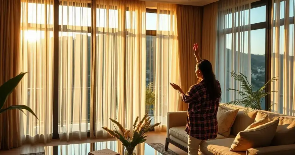como escolher cortinas para sala