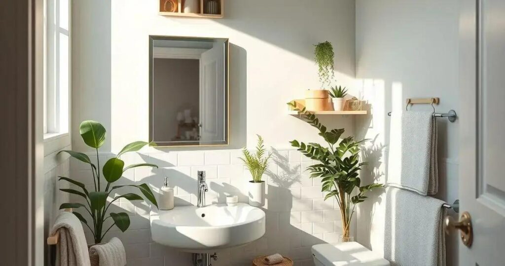 decoração de lavabo pequeno