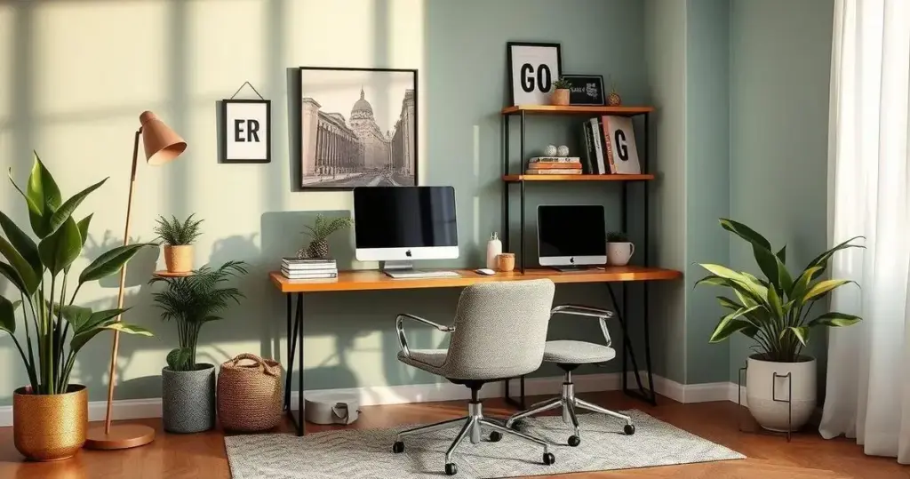 decoração para home office feminino